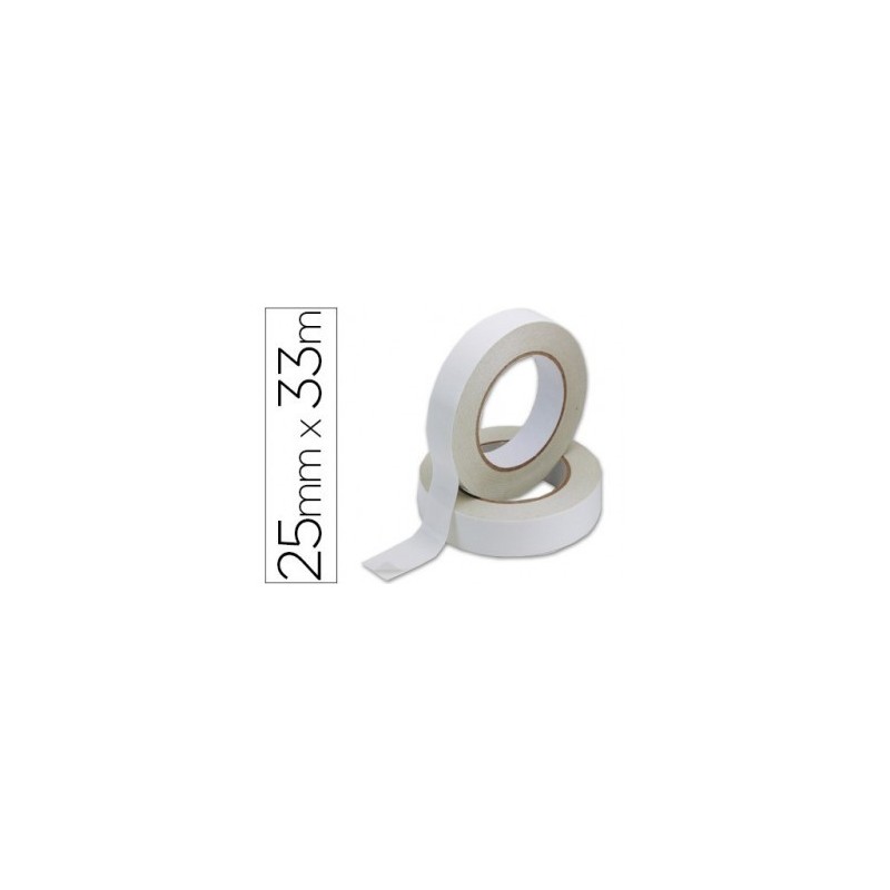 CINTA ADHESIVA Q-CONNECT DOBLE CARA 33MTx25MM
