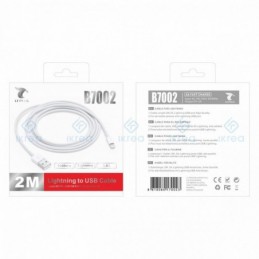 LT PLUS B7002 CABLE LIGTHNING 2MT BLANCO
