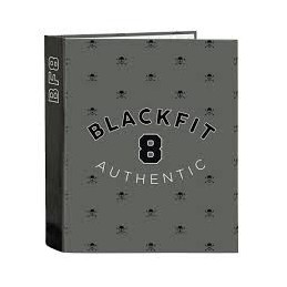 CARPETA FOLIO 4 ANILLAS LOMO ANCHO BLACK FIT
