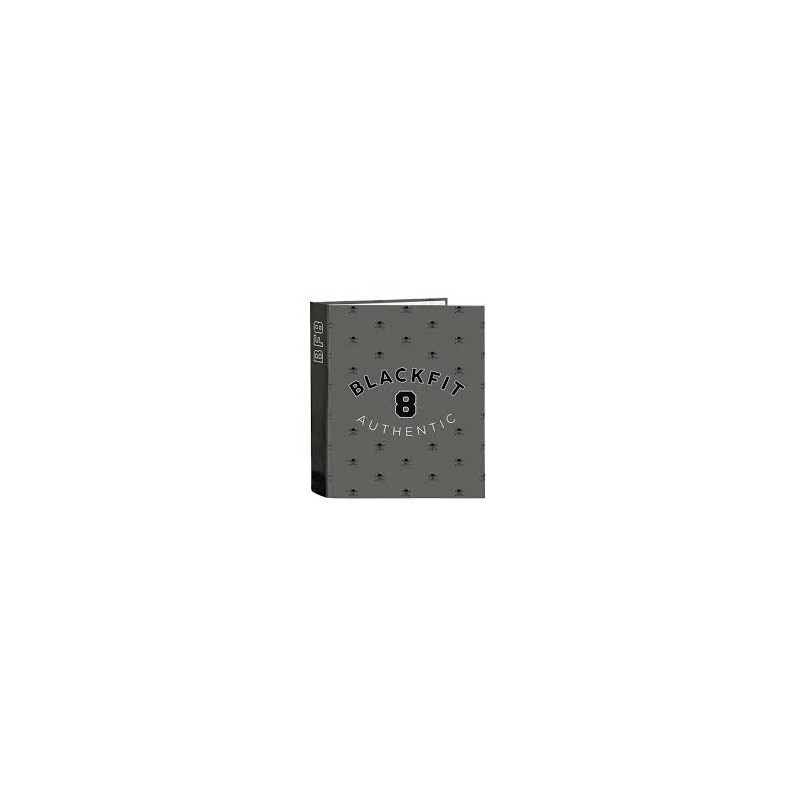 CARPETA FOLIO 4 ANILLAS LOMO ANCHO BLACK FIT