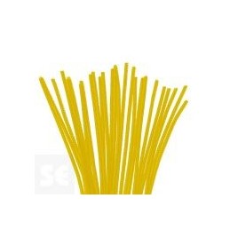 LIMPIAPIPAS CHENILLA AMARILLO AZUL 6mmx30CM 25UD