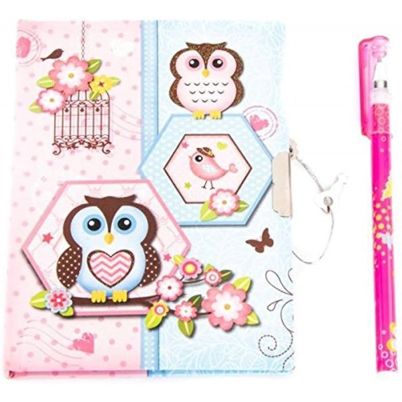 SET PAPELERIA BUHOS 8 PIEZAS 14x26