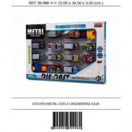 COCHE METAL CON 2 LANZADERAS