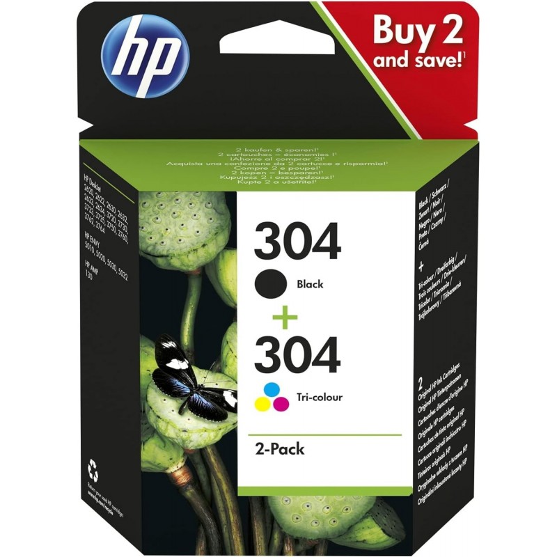 HP 304 NEGRO + TRICOLOR PACK ORIGINAL