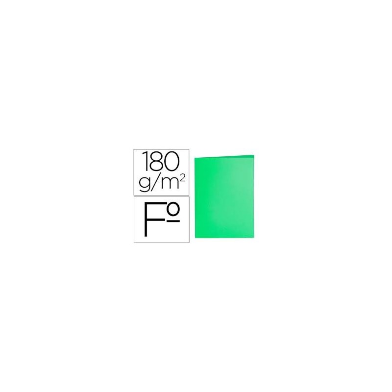 SUBCARPETA FOLIO 180GR VERDE PASTEL ELBA