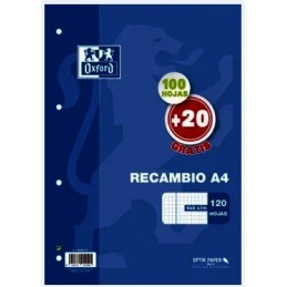 RECAMBIO A4 100H MAS 20H 90GR 4T 4MM OXFORD