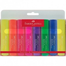 MARCADOR FABER 15469 PACK 8 COLORES SUPERFLUORESCE