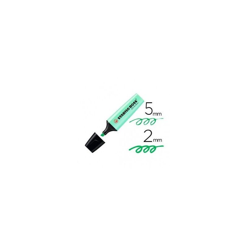 MARCADOR STABILO BOSS ORIGINAL PASTEL VERDE