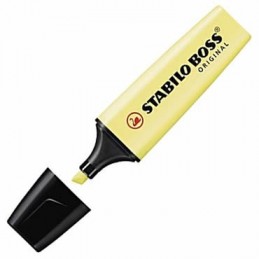 MARCADOR STABILO BOSS ORIGINAL PASTEL AMARILLO