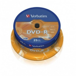 VERBATIM DVD -R 4.7GB 16X 120MIN TARRINA 25UNDS