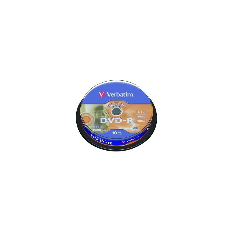 DVD-R 16X VERBATIM COLOUR LIGHTSCRIBE