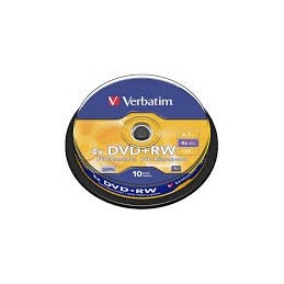 DVD-RW VERBATIM 4x TARRINA 10 uds