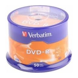 VERBATIM DVD+R 16x 4.7GB (TARRINA DE 50 UDS)