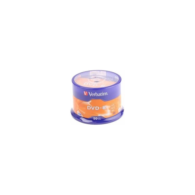 VERBATIM DVD+R 16x 4.7GB (TARRINA DE 50 UDS)
