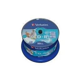 CD-R 52X FF PRINTABLE VERBATIN TARRINA 25UDS