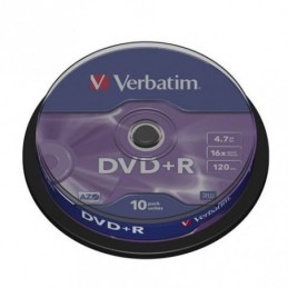 VERBATIM DVD R 4.7GB 16X TUBO 10 UNIDADES