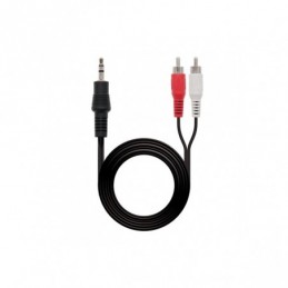 NANO CABLE AUDIO MJACK 3.5 MACHO A 2 RCA 3MTS NEGR