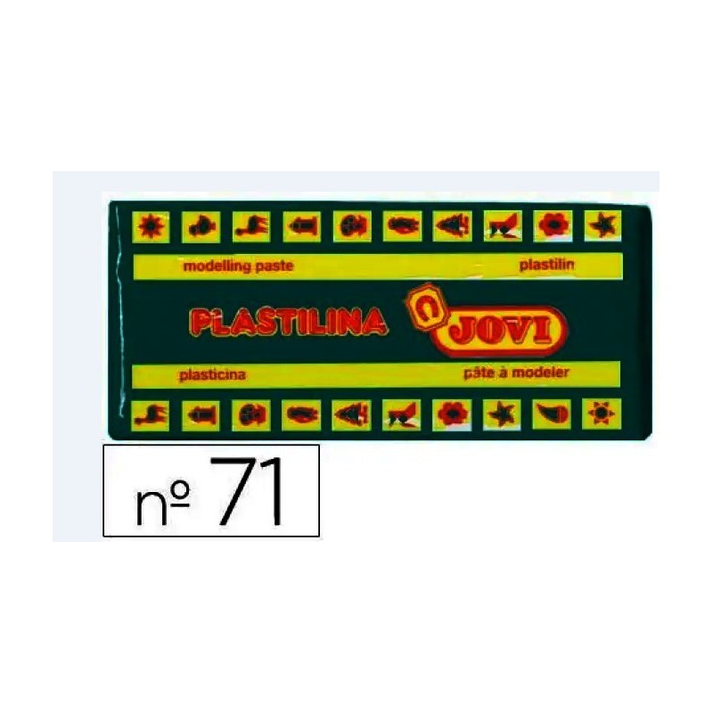 PLASTILINA JOVI 71 VERDE OSCURO 150GR