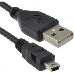 CABLE USB 2.0 DOBLE USB A / MINI USB 5 PIN 1 METRO