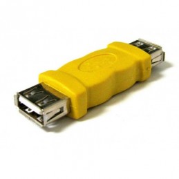 ADAPTADOR USB 2.0 HEMBRA-HEMBRA AMARILLO