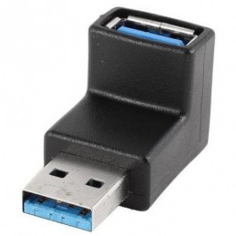 ADAPTADOR USB 3.0 MACHO-HEMBRA 90 GRADOS