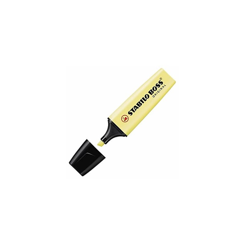MARCADOR STABILO BOSS ORIGINAL PASTEL AMARILLO