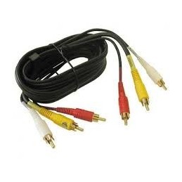 CABLE AUDIO VIDEO RCA MACHO/MACHO 1.5M