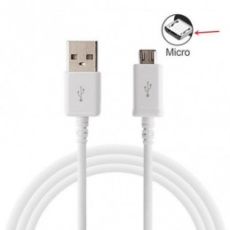 CABLE MICRO USB A USB A 1MTS NEGRO O BLANCO