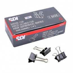 CAJA 12 PINZAS PALAS ABATIBLES 32mm