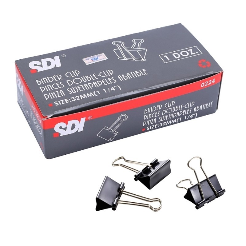 CAJA 12 PINZAS PALAS ABATIBLES 32mm