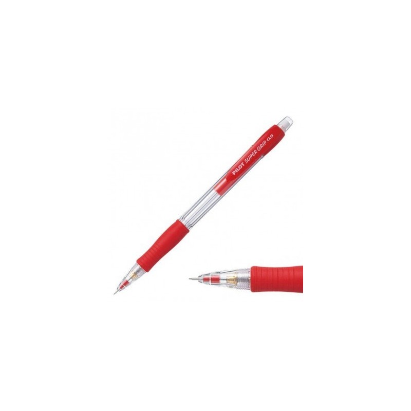 PORTAMINAS/05 PILOT SUPER GRIP H-185 ROJO