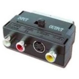 IGGUAL ADAPTADOR EUROCONECTOR A RCA SVIDEO SCART