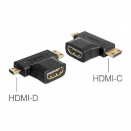 DELOCK ADAPT. HDMI HEMBRA A MINI HDMI + MICRO HDMI