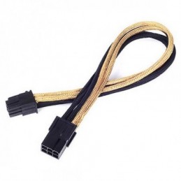 CABLE PROLONGADOR MACHO HEMBRA DE 6 PIN NEGRO-BLAN