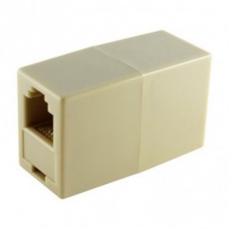 ADAPTADOR EN LINEA 1:1 RJ11 MARFIL