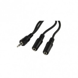 CABLE MULTIMEDIA JACK 3.5 M a 2xJACK 3.5 H a 0.20m
