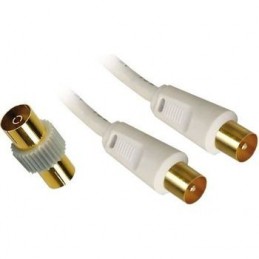 CABLE DE EXTENSION MINI JACK 3.5mm M-H NEGRO 3mts