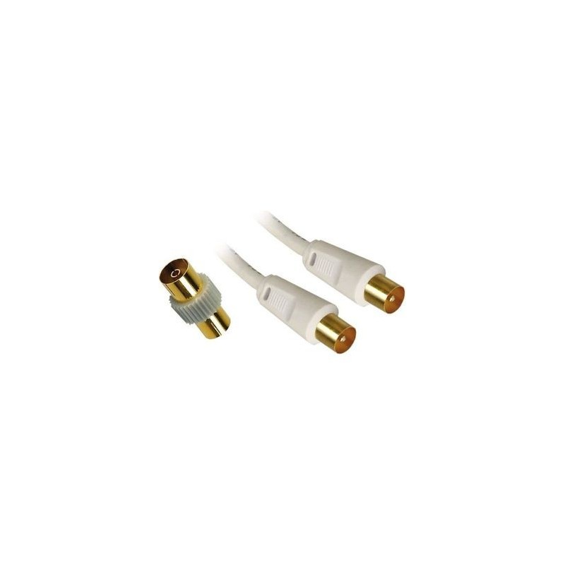 CABLE DE EXTENSION MINI JACK 3.5mm M-H NEGRO 3mts