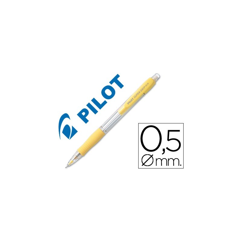 PORTAMINAS/05 PILOT SUPER GRIP H-185 AMARILLO