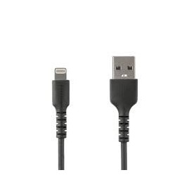 CABLE USB NEGRO PARA IPHONE/IPAD 1mts