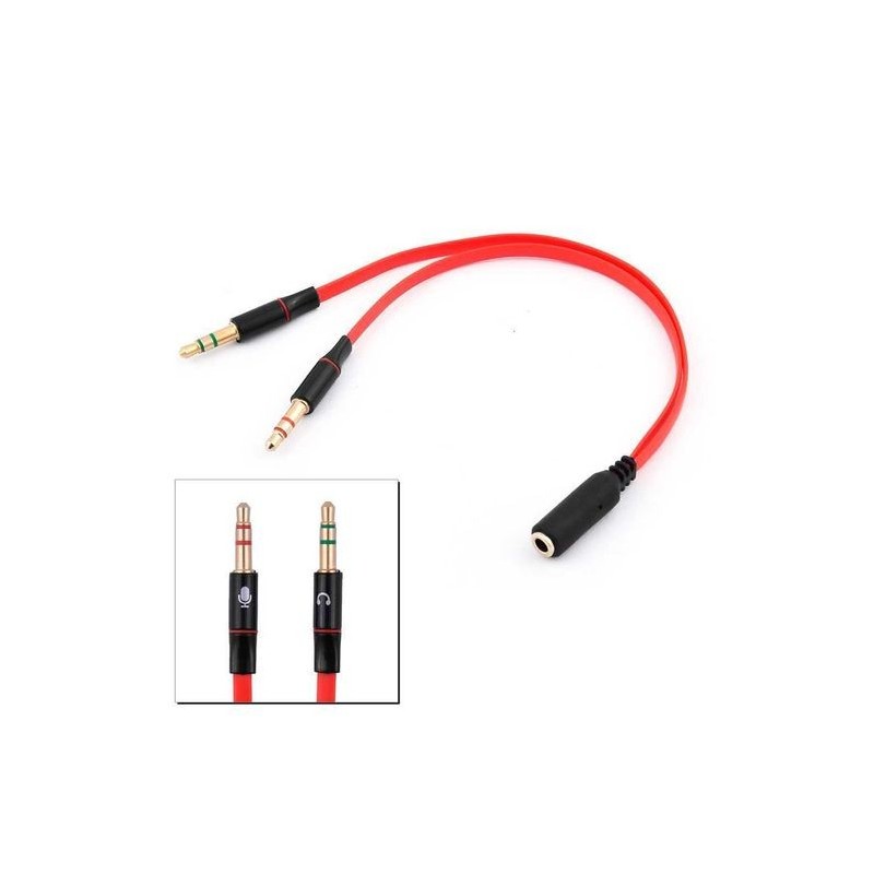 CABLE 2 JACK HEMBRA (3PIN) A 1 JACK MACHO (4PIN)