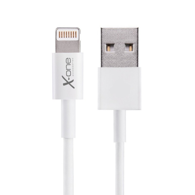 X-ONE CARGADOR COCHE USB 2.1A+CABLE LIGHTNING MFI