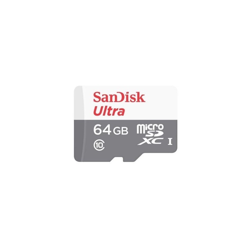 MICROSDHC SANDISK ULTRA 64GB CL 10 80MBPS UHS