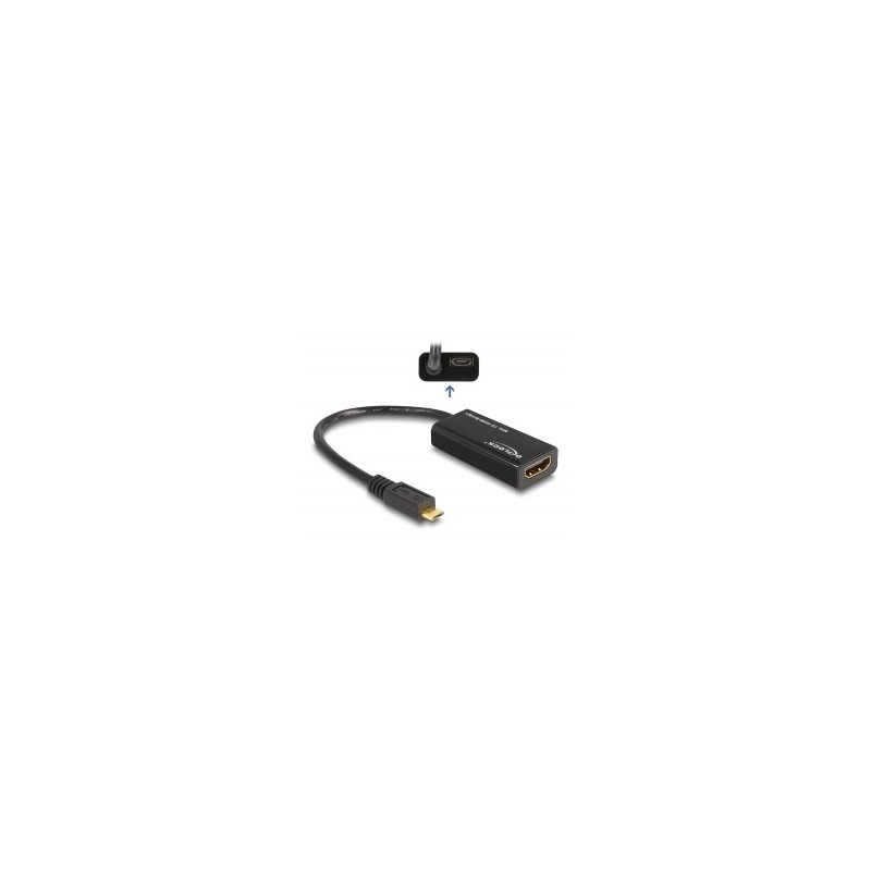 DELOCK ADAPTADOR MHL M HIGH HDMI H+MICRO USB B