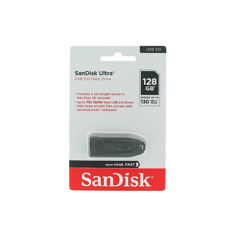 SANDISK USB CRUZER ULTRA 3.0 128GB FLASH DRIVE