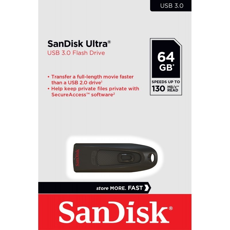PENDRIVE USB 3.0 SANDISK 64GB ULTRA SDCZ48