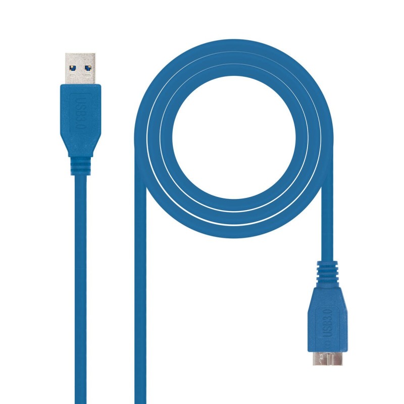 NANO CABLE USB 3.0 TIPO AM MICRO BM AZUL 1mt