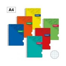 BLOC A4 80/H TAPA POLIP. 90GR CN4MM COLORES