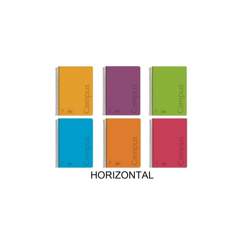 BLOC A4 80/H TAPA POLIP. 90GR HORIZONTAL COLORES