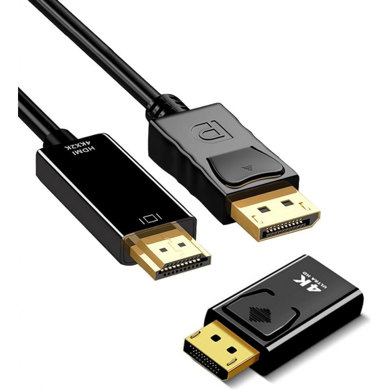 CABLE DISPLAYPORT MACHO/HDMI MACHO - 4K 1MT